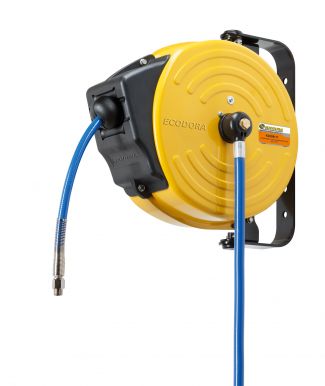 Hose reel and cable reel, Spring hose reel - Painted steel hose