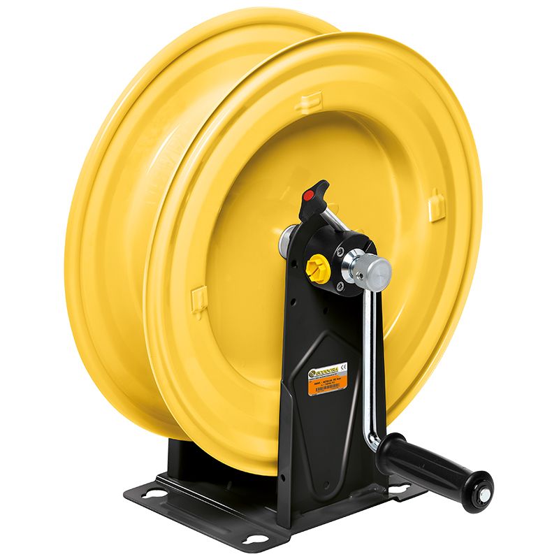 Hose reel and cable reel, Manual hose reel - Painted steel hose