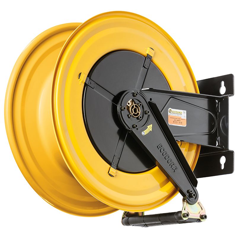 Hose reel and cable reel, Spring hose reel - Painted steel hose