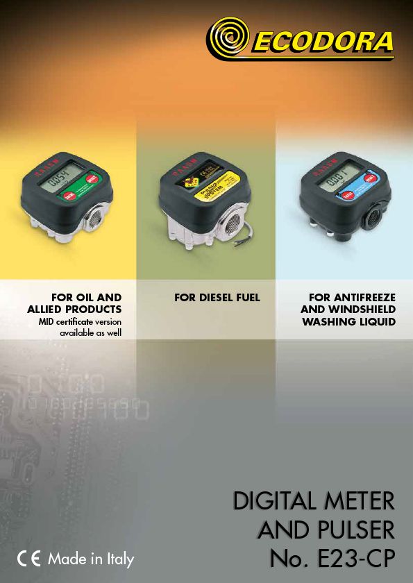 Digital meters and pulser catalogue